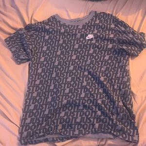 Grey Nike shirt